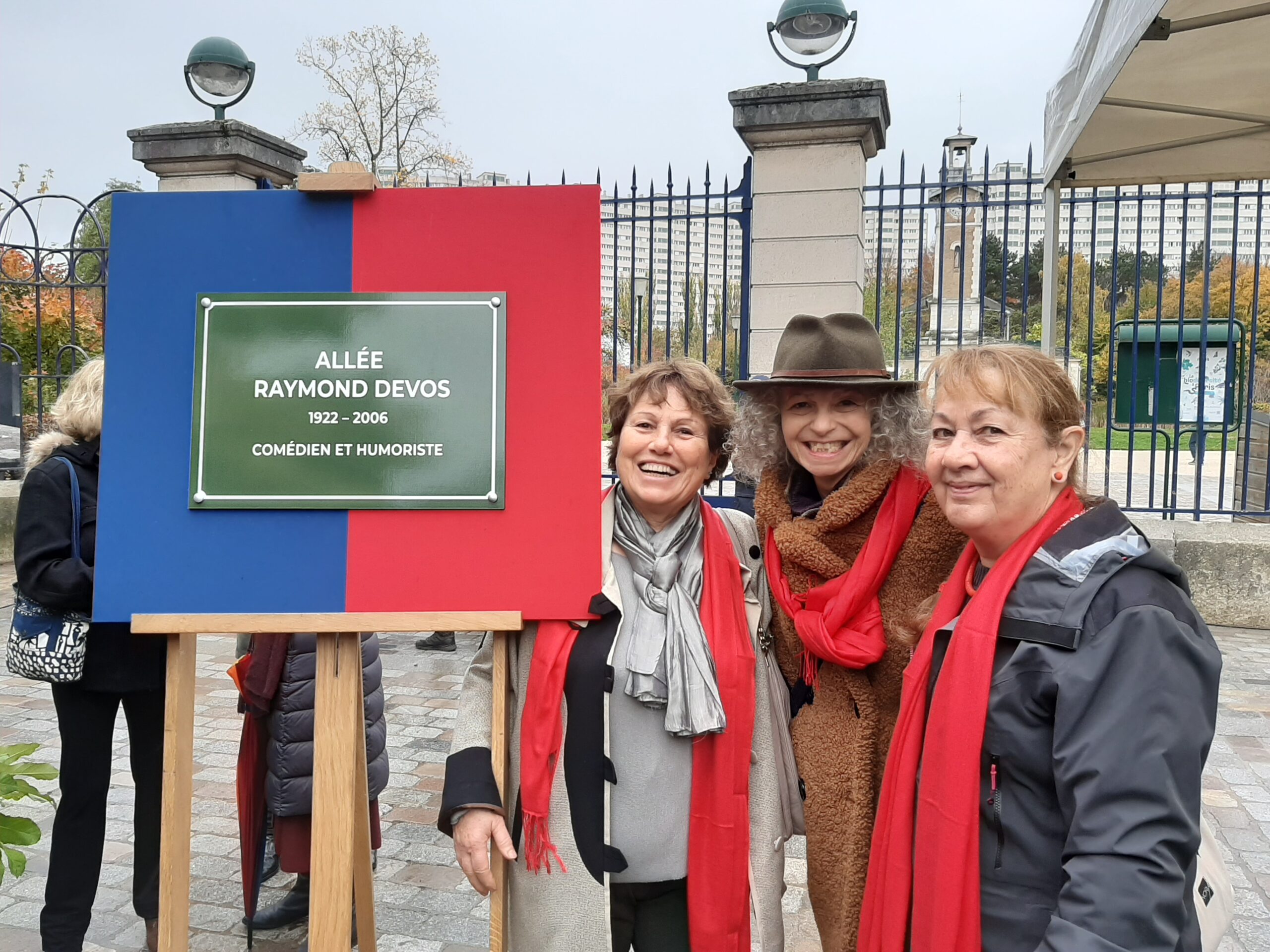 Inauguration de l’allée Raymond Devos